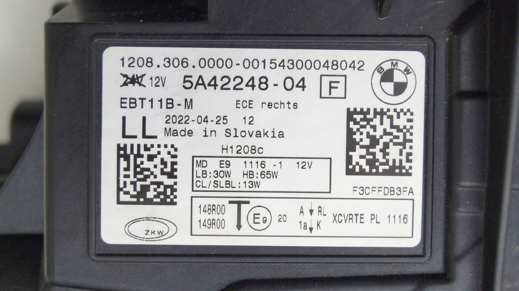 Frontscheinwerfer BMW 2 U06 5A42248-04 Full LED Rechts Scheinwerfer Headlight SCH7875318257ow