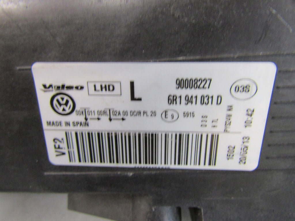 Frontscheinwerfer VW Polo 6r 6R1941031D 90008227 Xenon Rechts oder Links SCH4829570170gu
