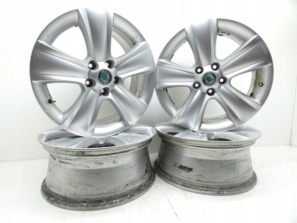 4x Alufelge 17 Zoll 7.0" 5x112 45ET 5L0601025B Skoda Superb I Yeti Rim Wheel FEL1939628351mx