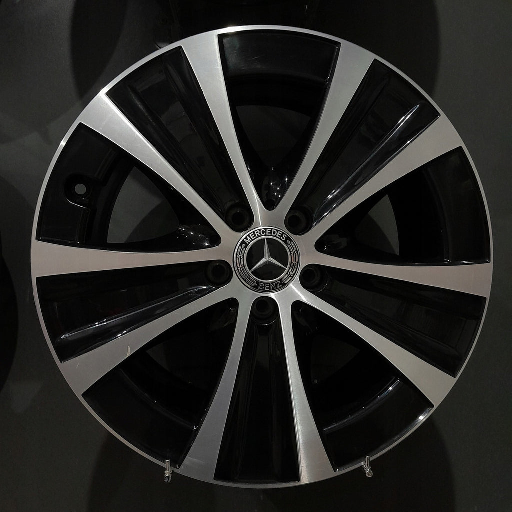 4x Alufelge 18 Zoll 8.0" 5x112 43ET Glanz Schwarz A2134013700 Mercedes-Benz W213