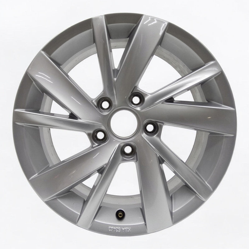 1x Alufelge 16 Zoll 6.5" 5x112 46ET Glanz Silber 5H0071496 VW Golf Viii