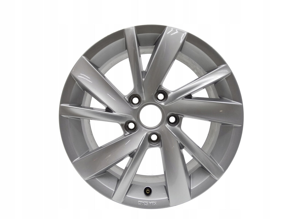 1x Alufelge 16 Zoll 6.5" 5x112 46ET Glanz Silber 5H0071496 VW Golf Viii