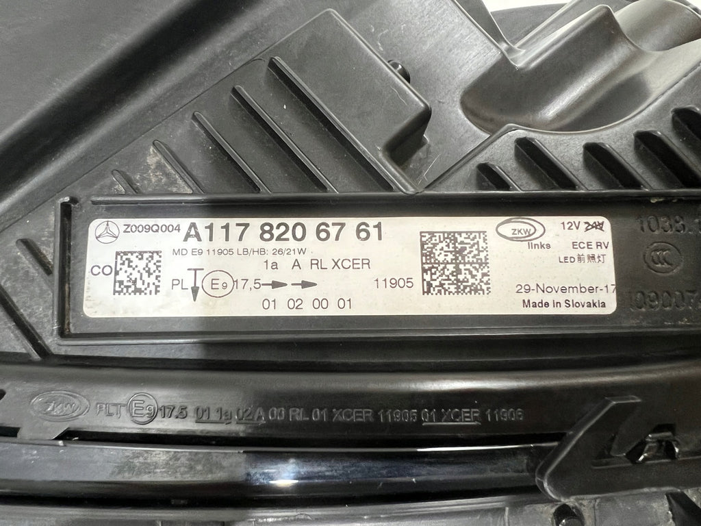 Frontscheinwerfer Mercedes-Benz Cla A1178206761 LED Links Scheinwerfer Headlight SCH9777576991rn