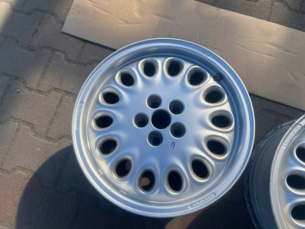 1x Alufelge 16 Zoll 6.5" 5x98 35ET Glanz Silber 60608608 Alfa Romeo Rim Wheel