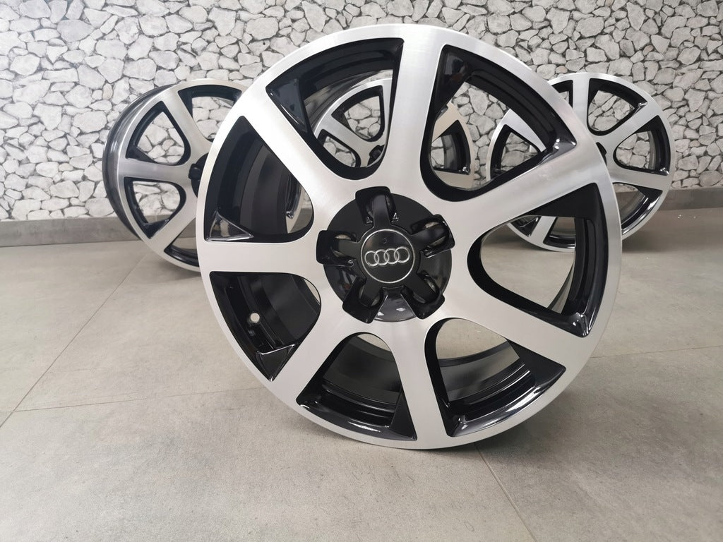 4x Alufelge 17 Zoll 8.0" 5x112 39ET Glanz Silber 8R0601025 Audi Rim Wheel FEL4019270811ij