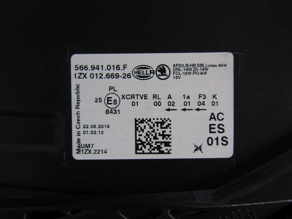 Frontscheinwerfer Skoda Kodiaq 565941016F FALSE Scheinwerfer Headlight SCH5933263382mi