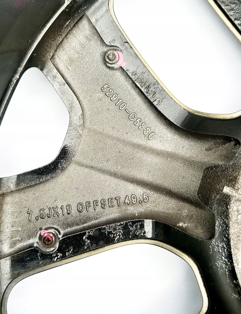 1x Alufelge 19 Zoll 7.5" 5x114.3 49 5ET Glanz 52910-C5330 Kia Sorento III Um