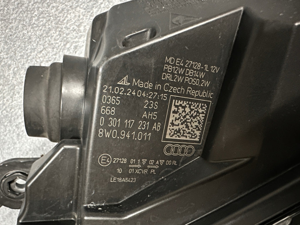 Frontscheinwerfer Audi A4 B9 8W0941011 LED Links Scheinwerfer Headlight