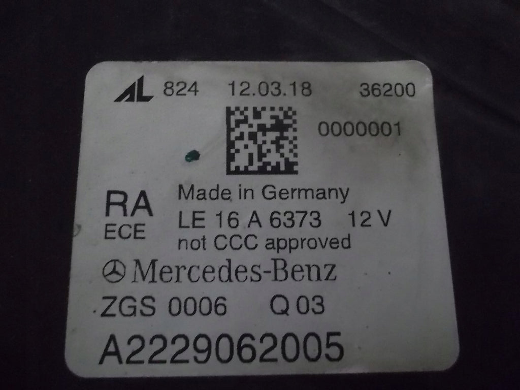 Frontscheinwerfer Mercedes-Benz W222 A2229062005 LED Rechts Headlight SCH2878453443lk