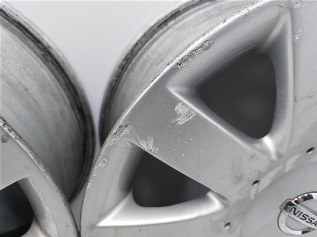 4x Alufelge 17 Zoll 7.0" 5x114.3 Silber Nissan Primera P12 Rim Wheel FEL4401280982zv