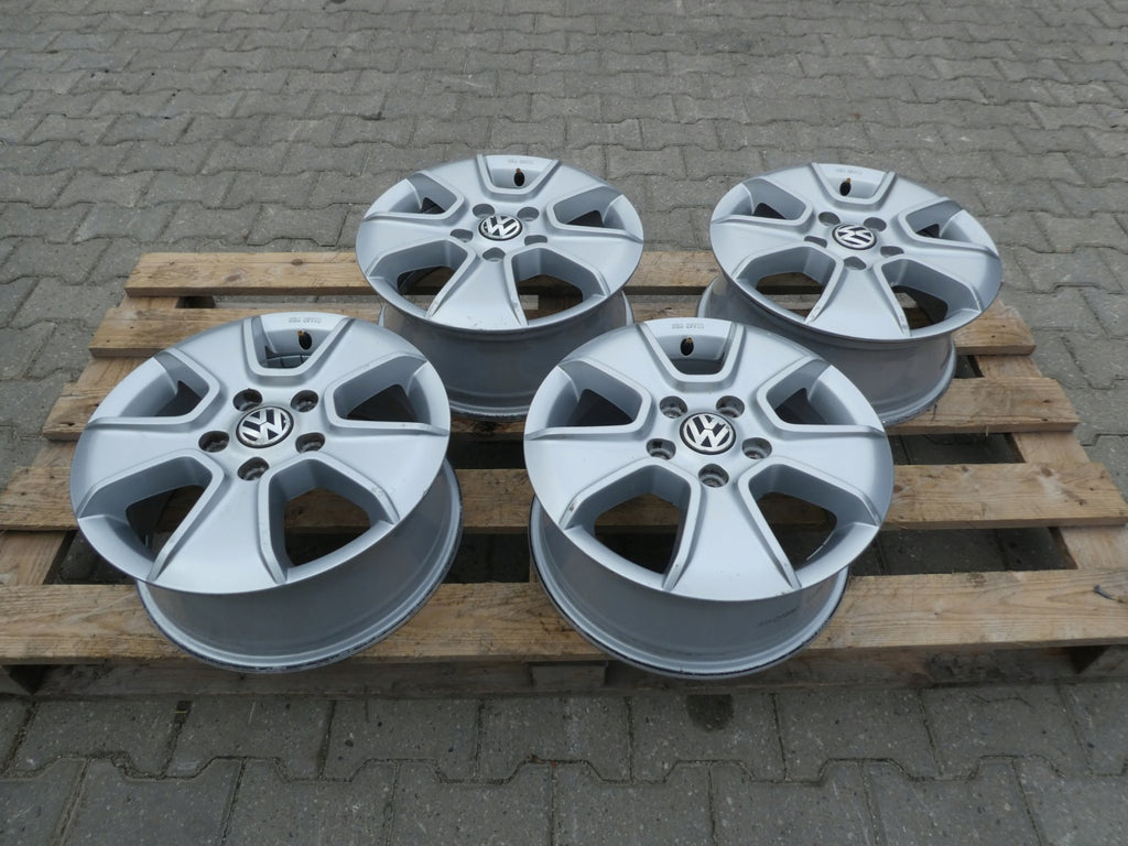 4x Alufelge 16 Zoll 6.5" 5x120 62ET Matt Silber 2H0071496 VW Amarok Rim Wheel FEL6763525753vm