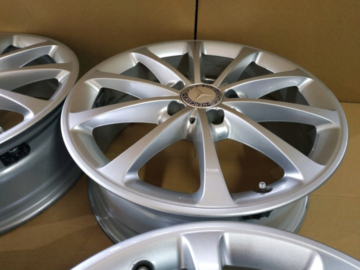 4x Alufelge 17 Zoll 6.5" 5x112 44ET Glanz Silber A1774010300 Mercedes-Benz FEL3170420897ip