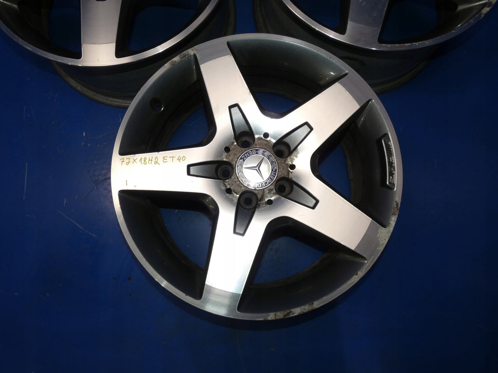 1x Alufelge 18 Zoll 7.0" 5x112 40ET Glanz Mercedes-Benz W176 Rim Wheel FEL5419543844hh