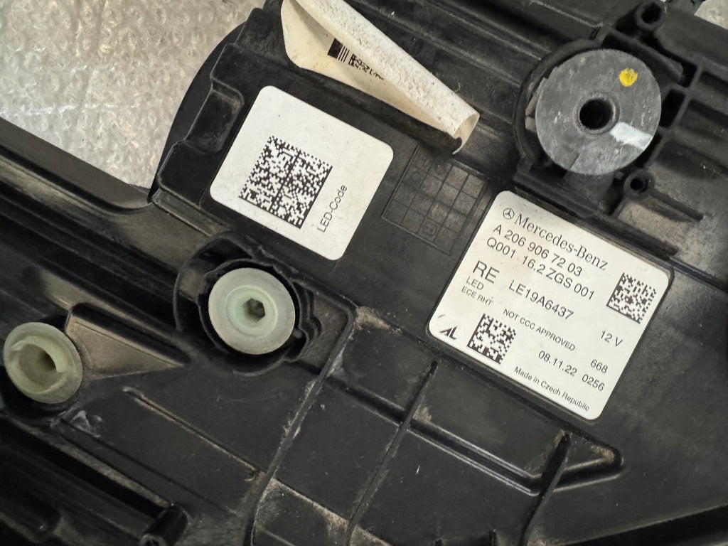 Frontscheinwerfer Mercedes-Benz W206 A2069067203 Full LED Rechts Headlight SCH2762913710qz