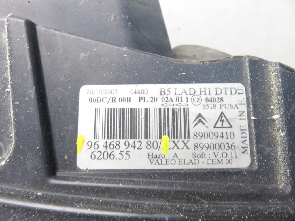 Frontscheinwerfer Citroën C4 I 9646894280 Rechts Scheinwerfer Headlight SCH9157454388yr