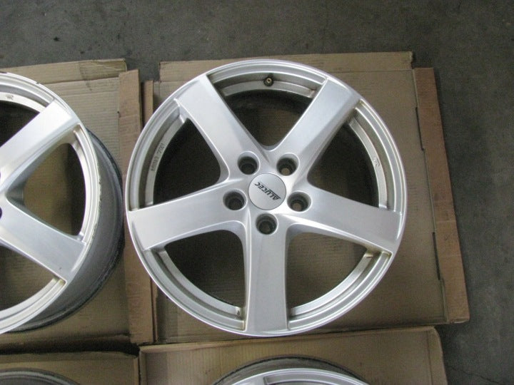 4x Alufelge 17 Zoll 7.0" 5x112 45ET Glanz Silber KBA51551 Rim Wheel FEL5901083534qd