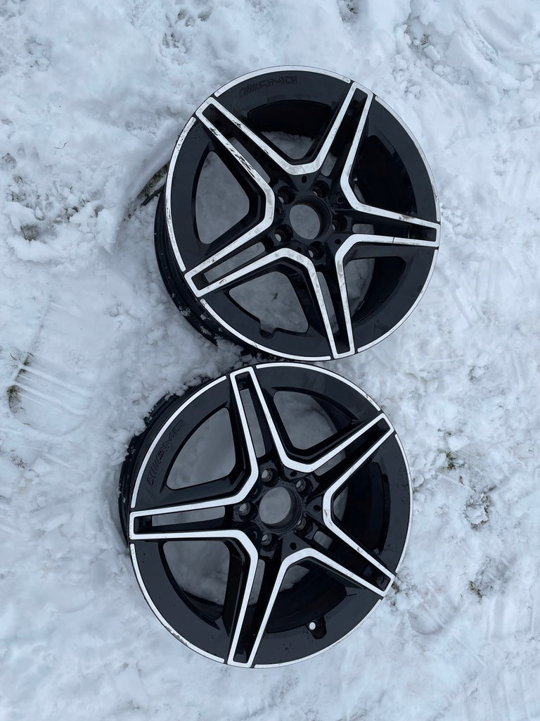 2x Alufelge 18 Zoll 7.5" 5x112 49ET Glanz Schwarz A1774011500 Mercedes-Benz FEL3788906503bf