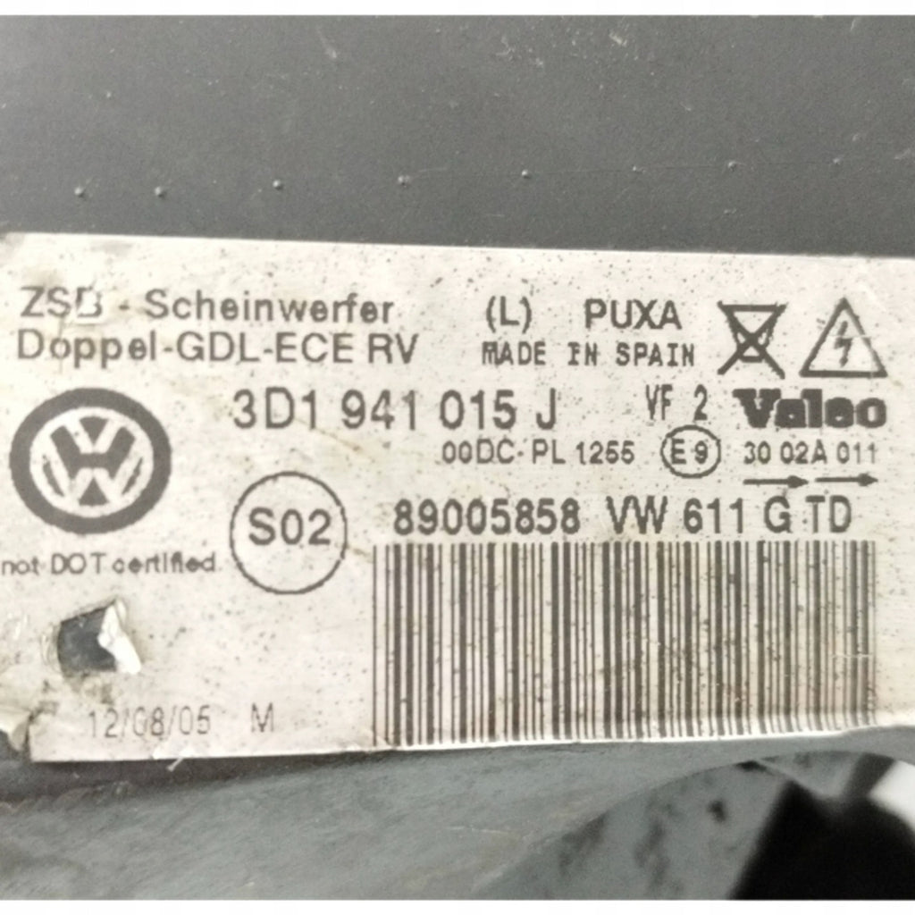 Frontscheinwerfer VW Phaeton 3D1941015J Links Scheinwerfer Headlight SCH1672229759hm