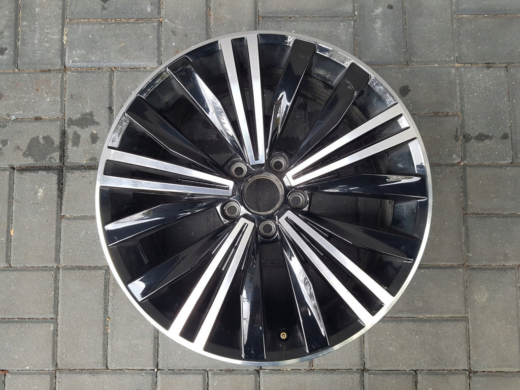 1x Alufelge 18 Zoll 7.0" 5x112 43ET Glanz Schwarz 5NA601025A VW Tiguan Rim Wheel FEL1845290039cu