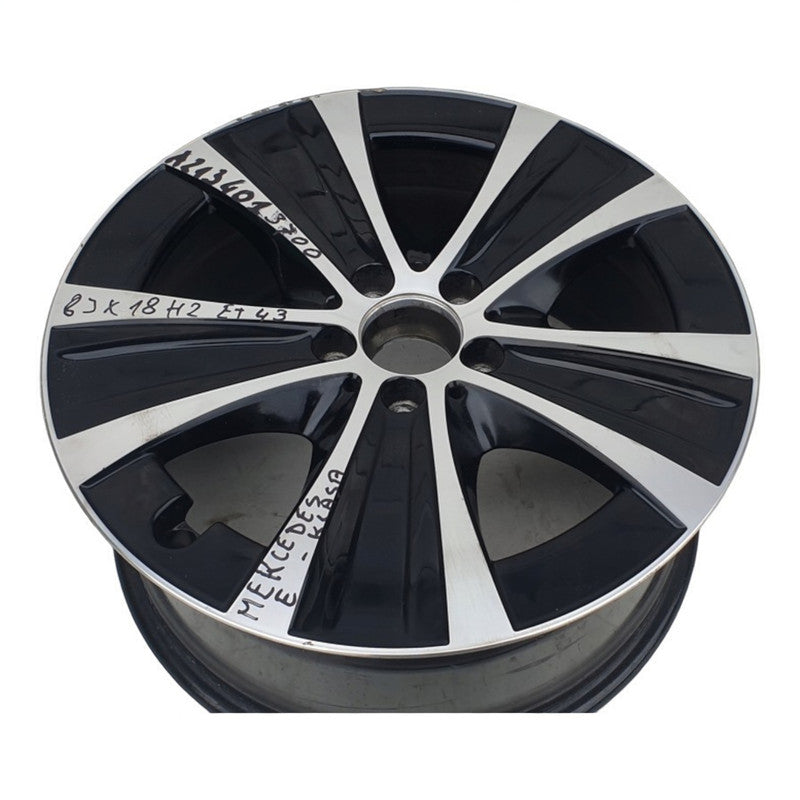 1x Alufelge 18 Zoll 8.0" 5x112 43ET Glanz A2134013700 Mercedes-Benz Rim Wheel