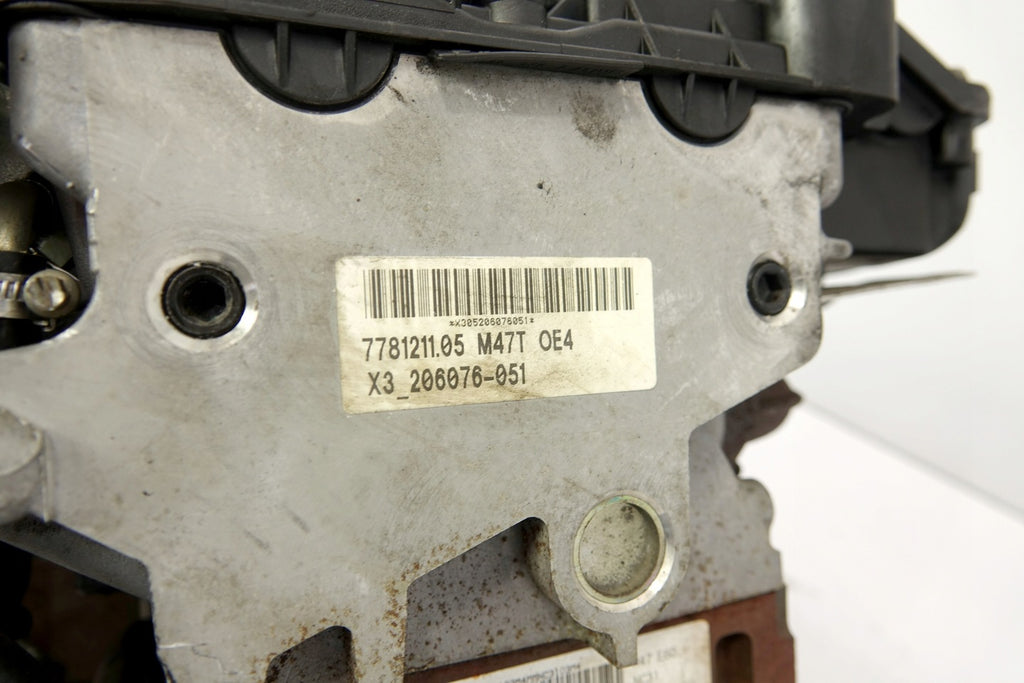 Motor BMW 5 E60 M47D20 2.0 110kW 2008 Diesel Engine Unkomplett