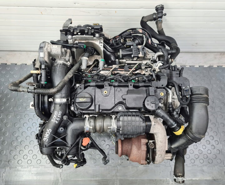 Motor Citroën Peugeot I 9H05 1.6 HDI Diesel Engine Komplett MOT9864930790dy