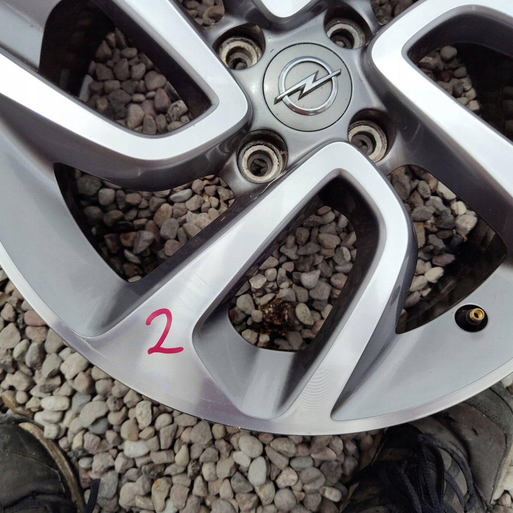 1x Alufelge 16 Zoll 6.5" 4x108 20ET Glanz Silber Opel Crossland X Rim Wheel FEL3586988544jz