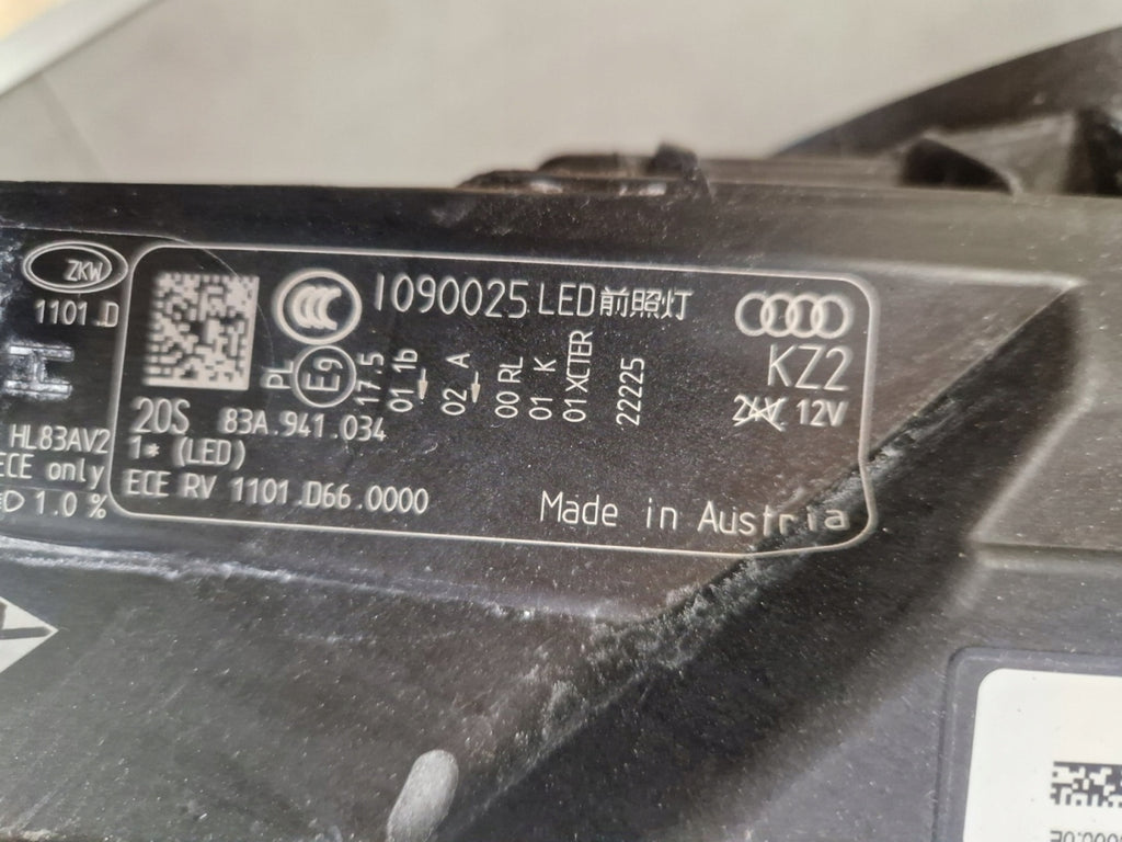 Frontscheinwerfer Audi Q3 83A941034 LED Rechts Scheinwerfer Headlight SCH7728333413vn