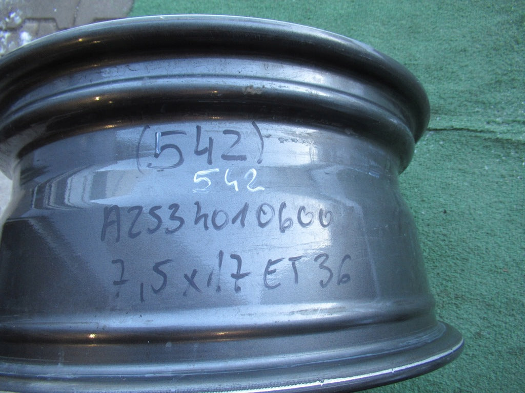 1x Alufelge 17 Zoll 7.5" 5x112 36ET Glanz Grau A2534010600 Mercedes-Benz Glc FEL5081678115xc