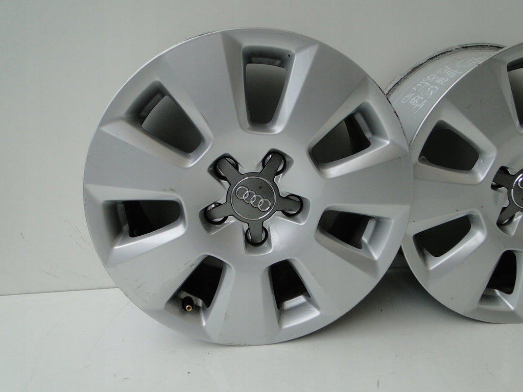 4x Alufelge 16 Zoll 7.5" 5x112 37ET Silber Audi Rim Wheel