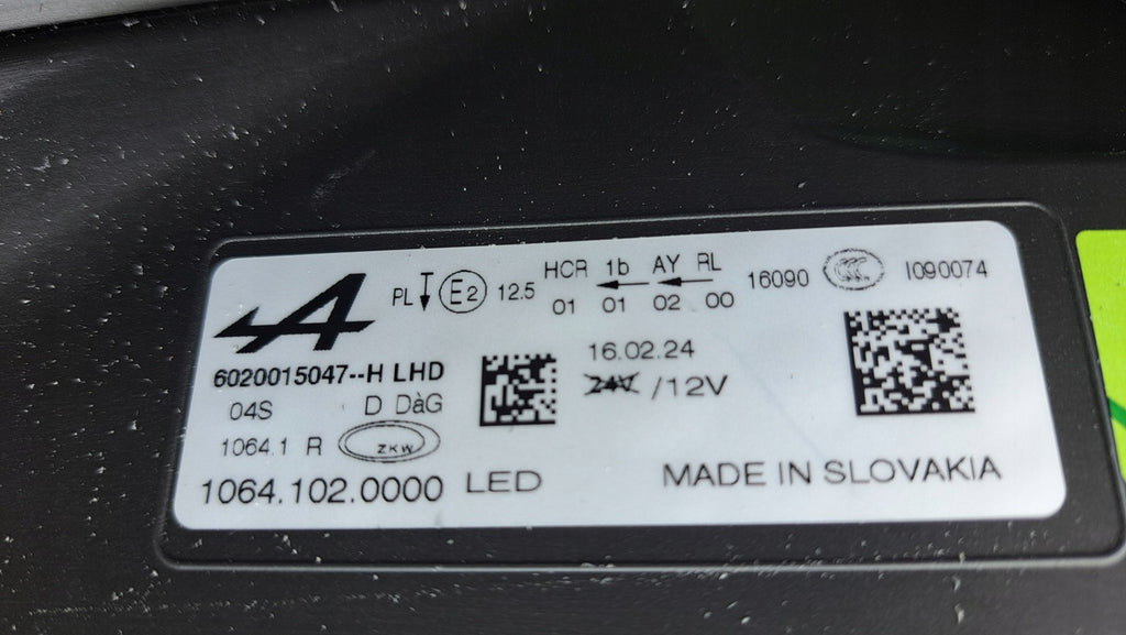 Frontscheinwerfer Alpine 10641020000 Rechts Scheinwerfer Headlight