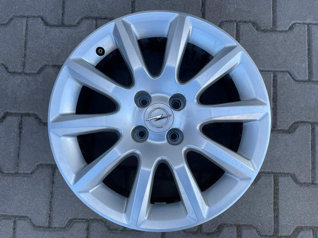 1x Alufelge 16 Zoll 6.5" 4x100 37ET Glanz Silber 13116621 Opel Astra H Meriva B FEL5147678353aw