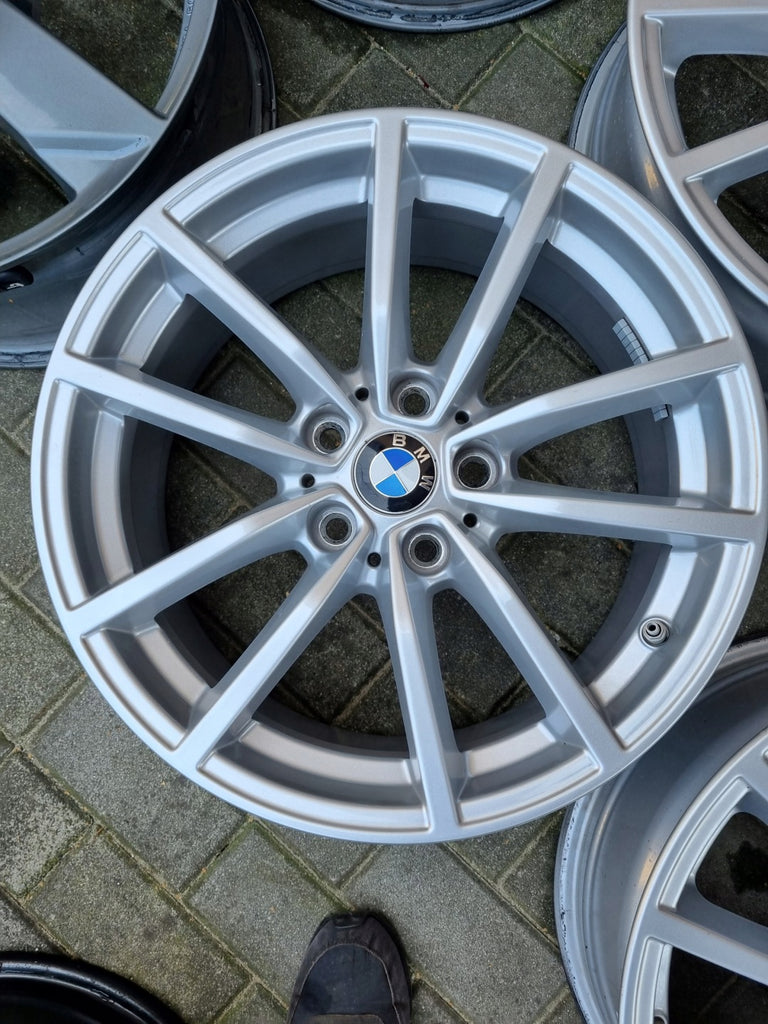 4x Alufelge 17 Zoll 7.5" 5x112 30ET Glanz Silber 6883520 BMW Rim Wheel FEL5513497230ev
