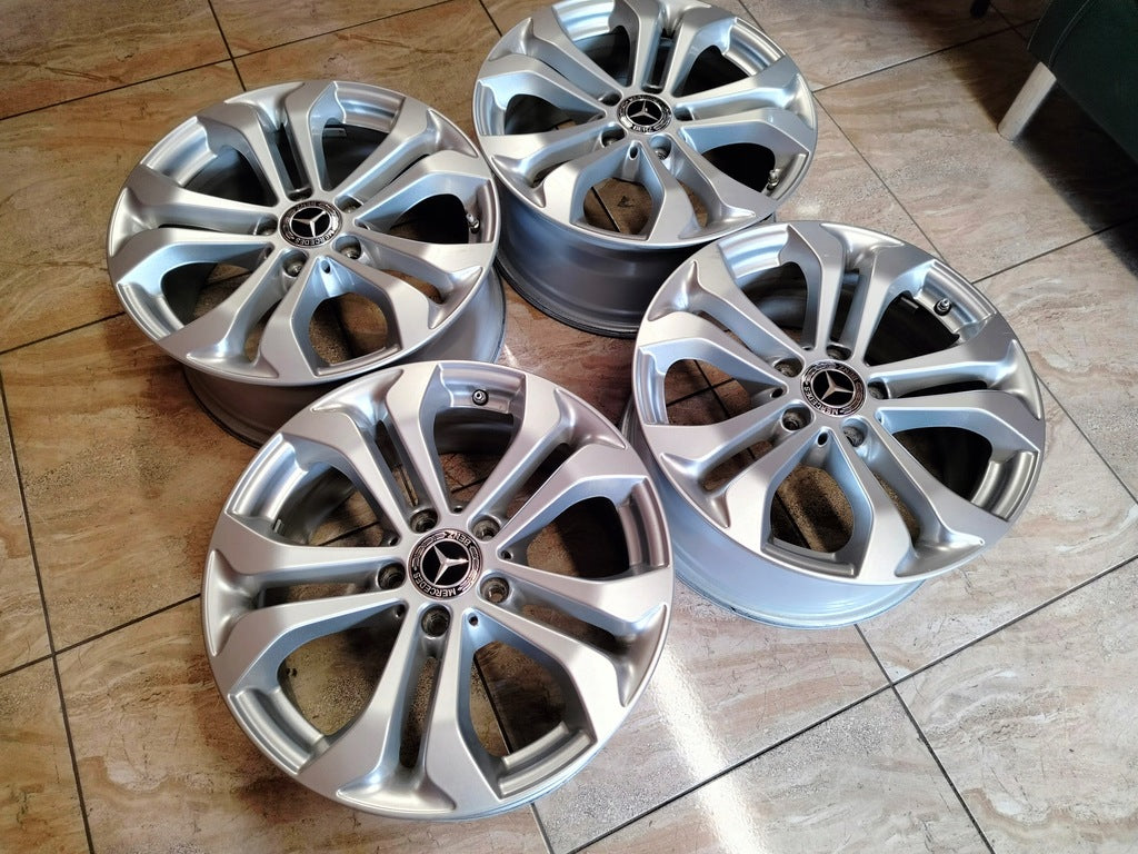 4x Alufelge 17 Zoll 7.5" 5x112 36ET Glanz Silber A2534010600 Mercedes-Benz Mg FEL7074999264tx