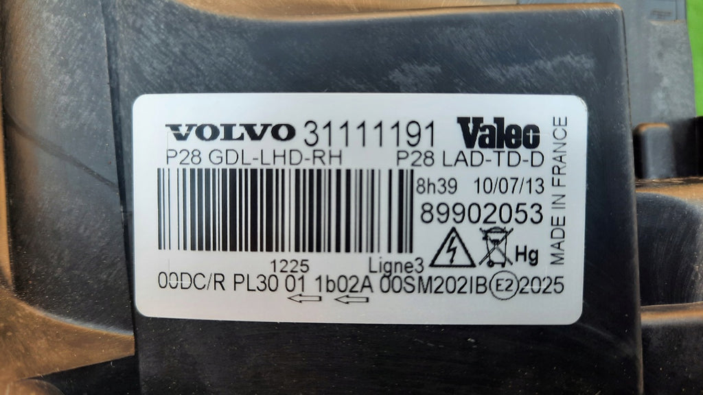 Frontscheinwerfer Volvo Xc90 31111191 Rechts Scheinwerfer Headlight