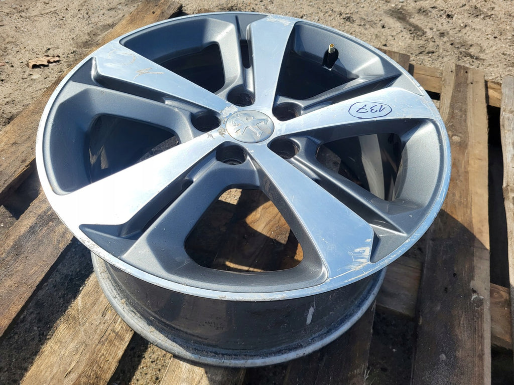 1x Alufelge 17 Zoll 7.5" 5x108 44ET 9677989777 Peugeot Rim Wheel