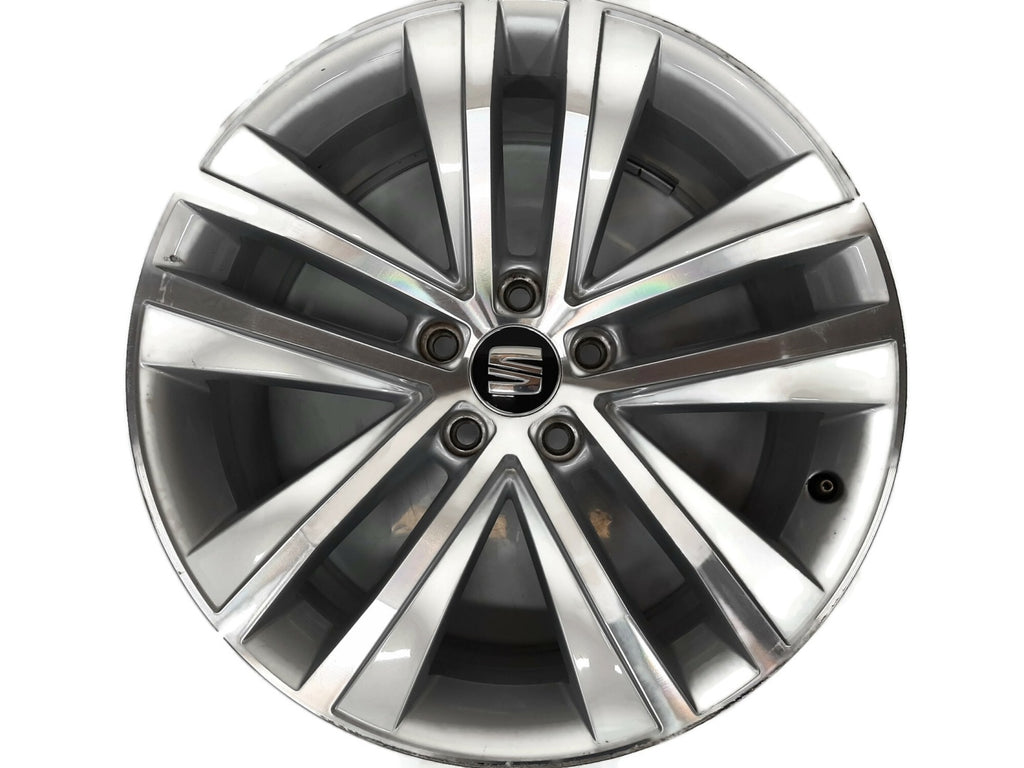 1x Alufelge 18 Zoll 7.5" 5x112 35ET Glanz Silber 7N0601025F Seat Alhambra Sharan FEL8824549749zt