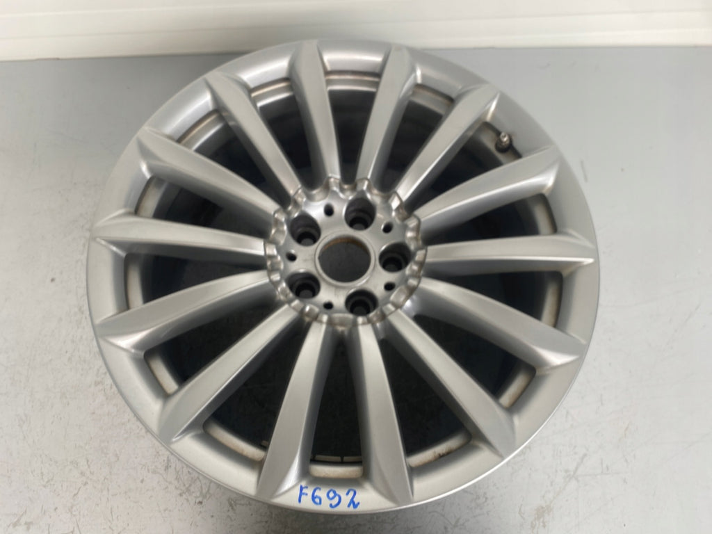 1x Alufelge 19 Zoll 8.5" 5x112 25ET Glanz Silber 6861225 BMW 1 Rim Wheel FEL2214365005kl
