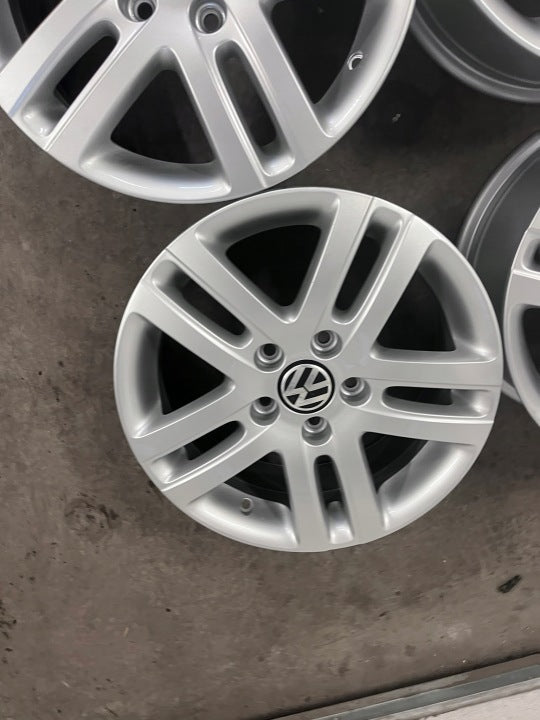 4x Alufelge 16 Zoll 6.5" 5x112 1K0601025AJ VW Golf VIII Touran I Caddy Rim Wheel FEL5851683358xp