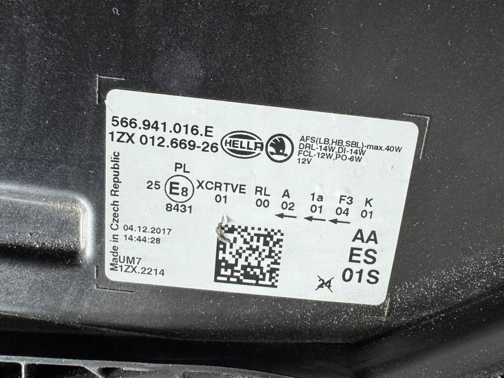 Frontscheinwerfer Skoda Kodiaq 566941016E Full LED Rechts Scheinwerfer Headlight SCH7261256279cv