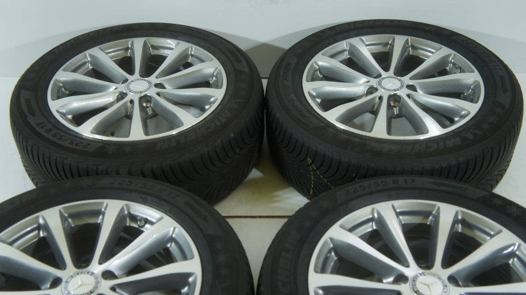 4x Alufelge 17 Zoll 7.5" 5x112 40ET Glanz Silber A2134011300 Mercedes-Benz Mg FEL8389892794kx