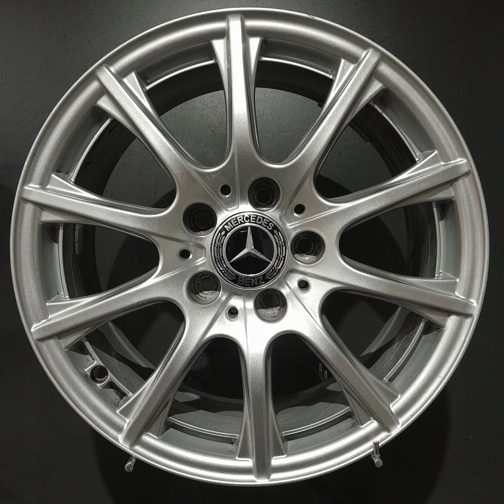4x Alufelge 16 Zoll 6.5" 5x112 38ET Glanz Silber A2054012400 Mercedes-Benz W205 FEL9345503988ts