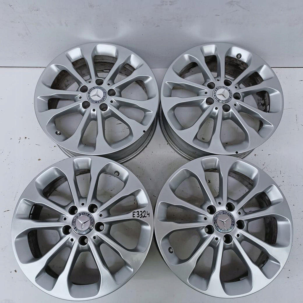 4x Alufelge 17 Zoll 6.5" 5x112 38ET Glanz Silber A1564011700 Mercedes-Benz Gla FEL1634010002wr