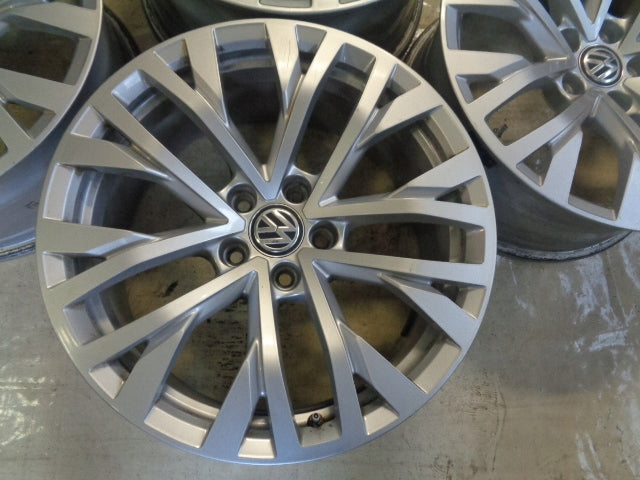 4x Alufelge 18 Zoll 8.0" 5x112 25ET Glanz Silber 760601025H VW Touareg Rim Wheel FEL5146778356tk