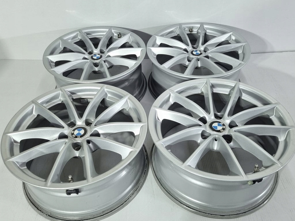 4x Alufelge 17 Zoll 7.5" 5x112 27ET Glanz Silber BMW Rim Wheel FEL7337409655ej