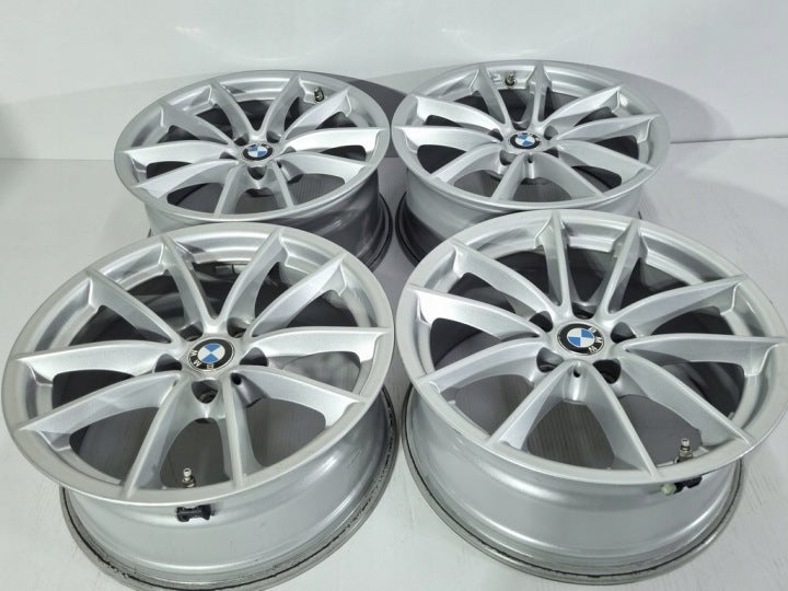 4x Alufelge 17 Zoll 7.5" 5x112 27ET Glanz Silber BMW Rim Wheel FEL7337409655ej