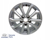 Load image into Gallery viewer, 1x Alufelge 16 Zoll 6.5" 5x114.3 40ET Glanz Silber Hyundai Tucson Elantra FEL9817268601xk