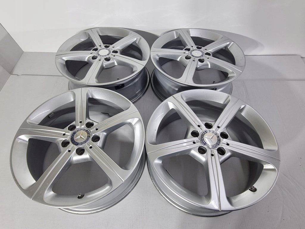 4x Alufelge 17 Zoll 6.5" 5x112 44ET Glanz Silber A1774011200 Mercedes-Benz Cla FEL1381032727wo