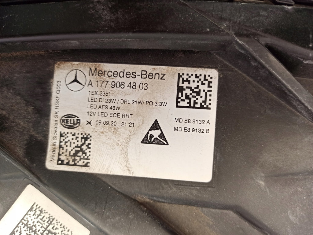 Frontscheinwerfer Mercedes-Benz W177 A1779064803 Full LED Rechts Headlight SCH7498847982so