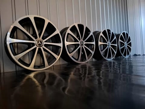 4x Alufelge 17 Zoll 6.5" 5x112 44ET Glanz Schwarz A1774010300 Mercedes-Benz Gla FEL2714201343wx